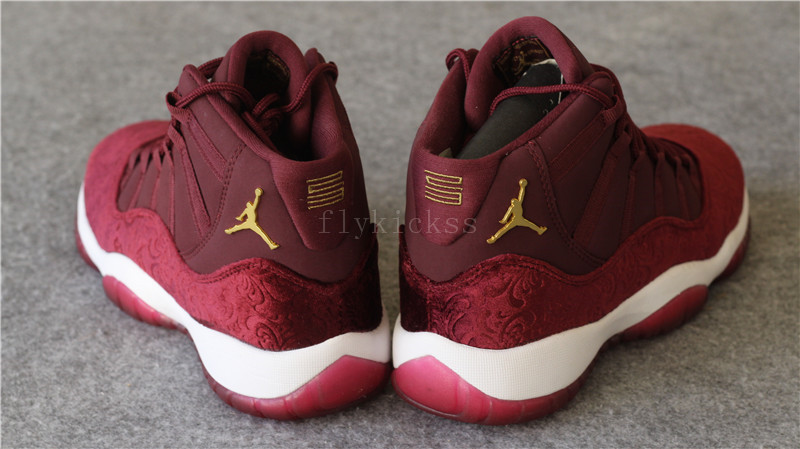 Authentic Air Jordan 11 Velvet Night Maroon High